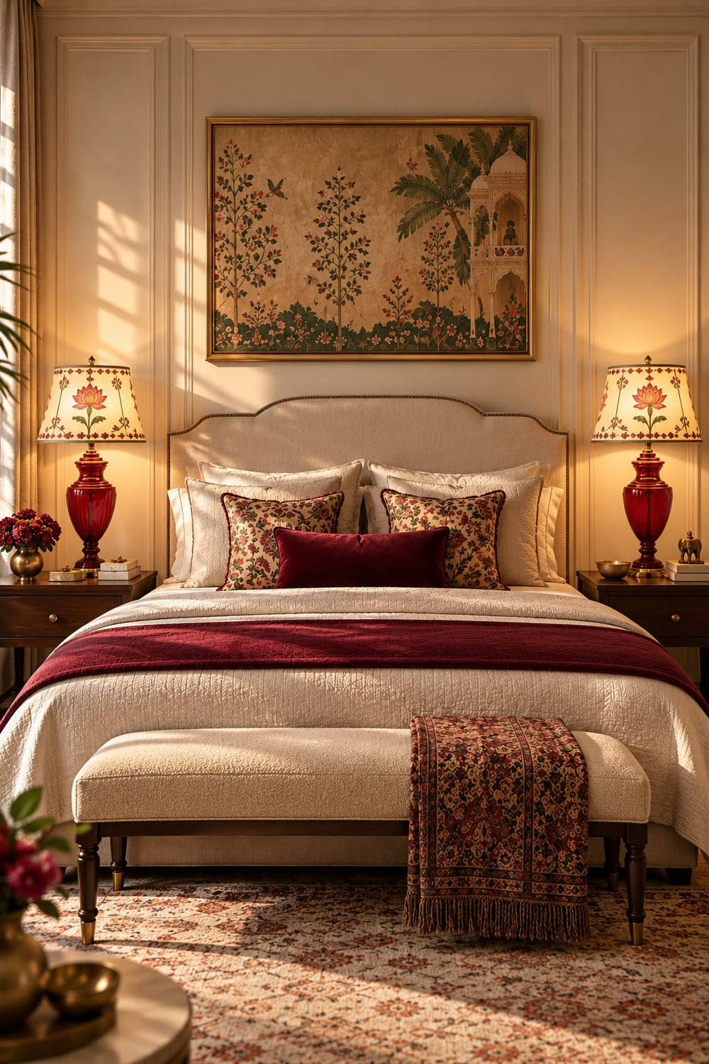 The Ruby Heirloom Brass Table Lamp (Arrives without Lamp Shade)